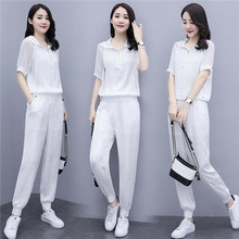 夏装时尚搭配休闲运动卫衣套装女2025夏季新款女装洋气减龄两件套