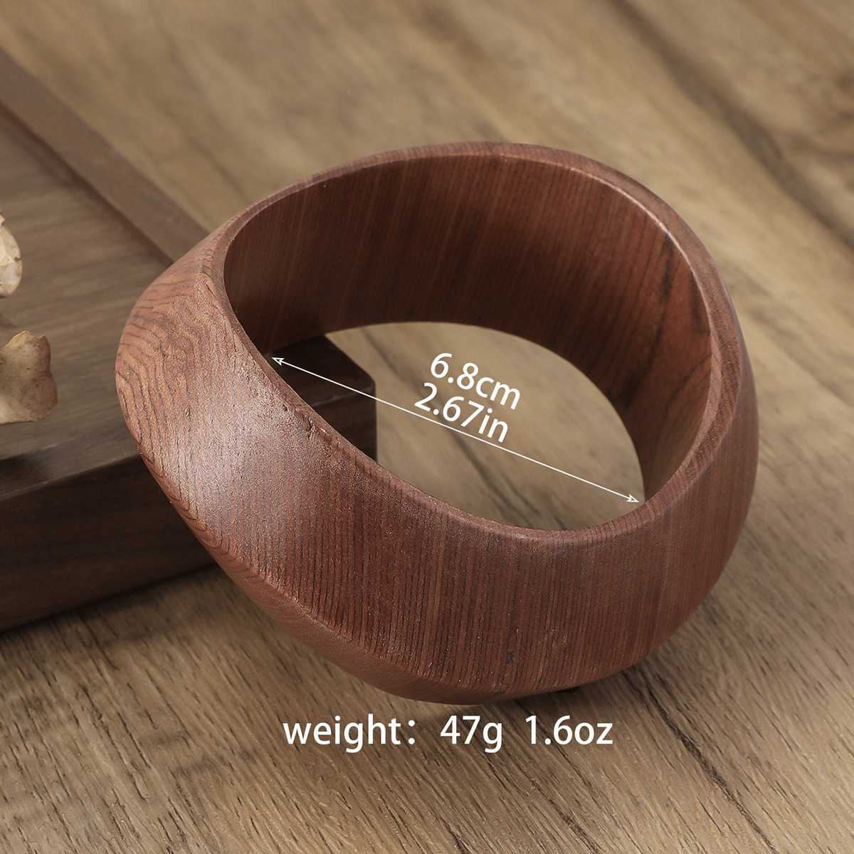 50g Weight Bangle Classification Wood Chain Material 1 Piece Quantity Holiday, Party Occasion Wood Material Geometric Pattern All Seasons Season Unisex Gender Retro, Classic Style Style Retro Classic Style Geometric Wood Bangles Wholesale 19
