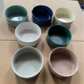 大号狗碗微瑕直身平底防打翻宠物陶瓷碗宠物水碗狗盆猫狗碗宠物碗