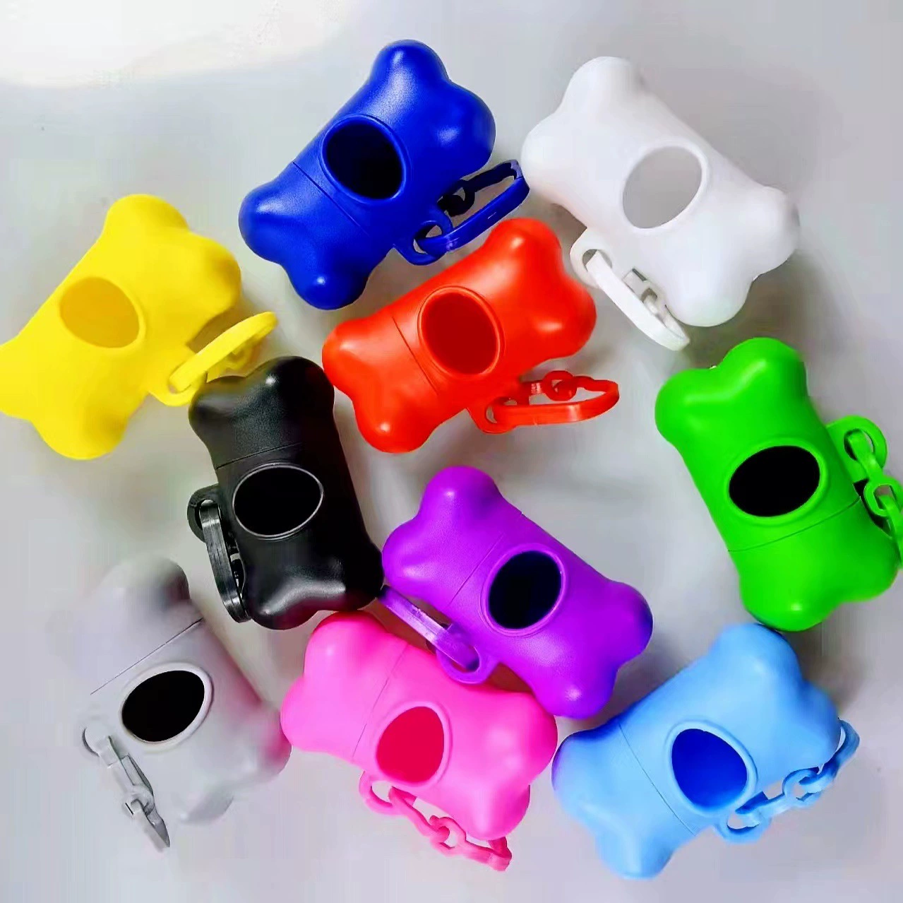 Amazon Hot Pet Чистящие средства ПЭТ мешок для мусора Диспенсер Кости-образный Карманный ящик для хранения