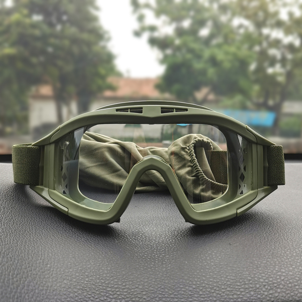 Spot engrosado gafas de viento langostas gafas tácticas especiales de la selva gafas de acción real CS protección laboral equipo deportivo