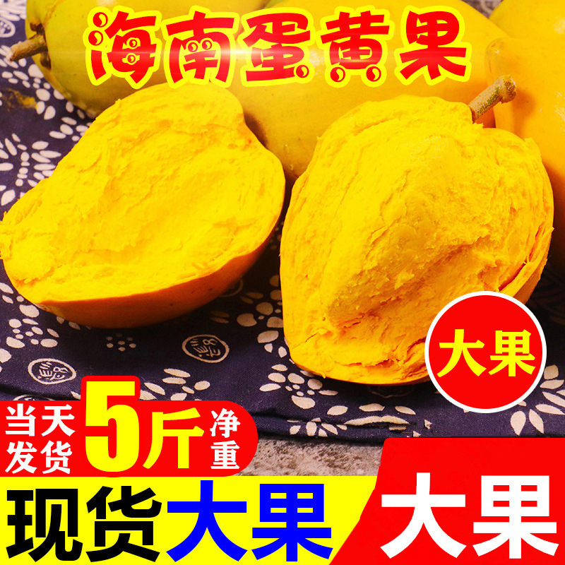 Fresh Hainan Egg Yolk Fruit 2.5kg Yunnan Specialty Tropical Fruit Seasonal Whole Box Wholesale