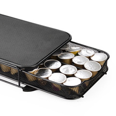 OASISWJ Nestlé nespresso coffee capsule storage box drawer pull-out shock-absorbing anti-slip model to store 40 capsules