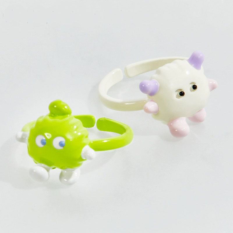 Cute Sweet Simple Style Monster Zinc Alloy Wholesale Open Rings display picture 1