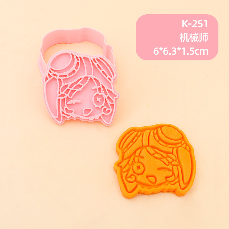 Juego de Moldes para Galletas 3D Personajes de Anime de Plástico para Repostería image 22