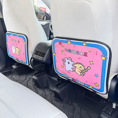 Rear Seat Protective Pad Anti-Wear — Chair back anti-kick pad - driving-king-anti-kick-mat-2-sheets