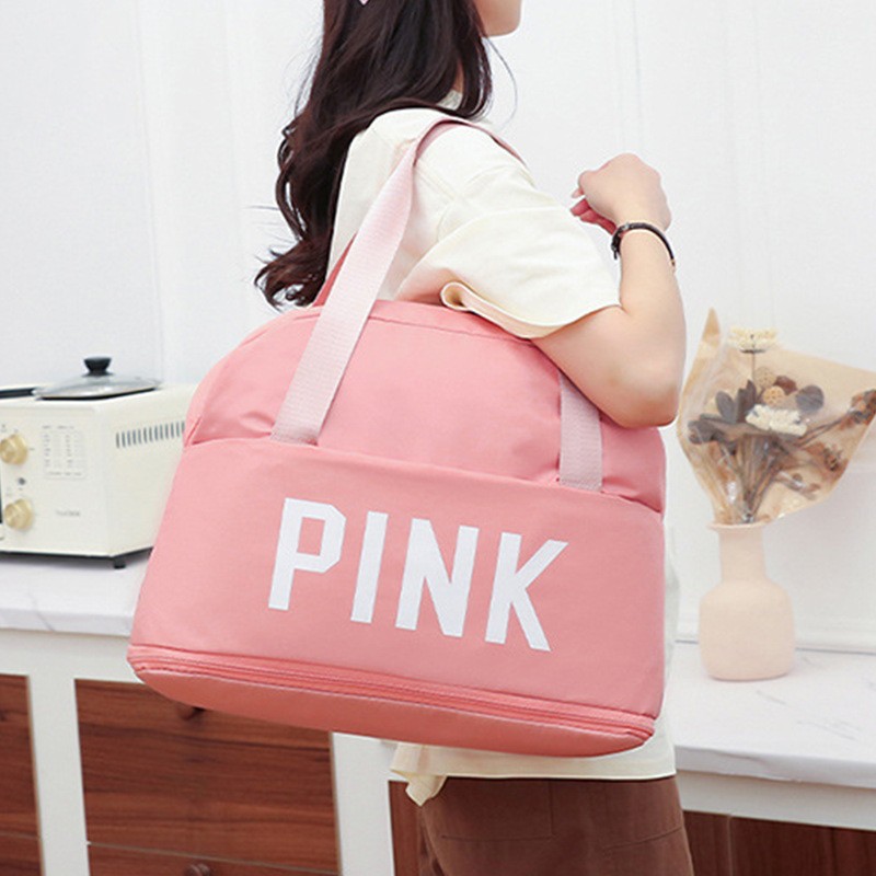 跨境货源旅行包女干湿分离大容量游泳运动健身包可套拉杆男瑜伽包