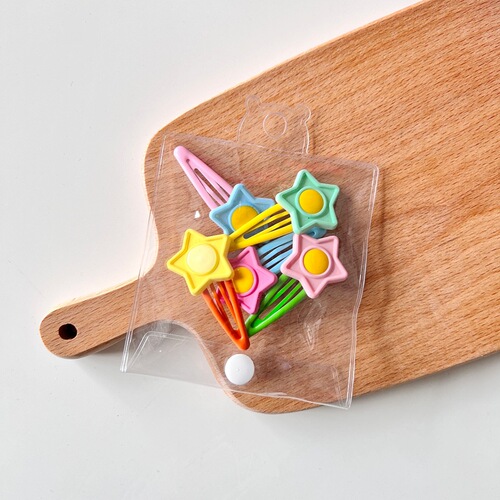 Korean style new water drop hair clip set cute love star BB clip girls side clip bangs clip accessories wholesale