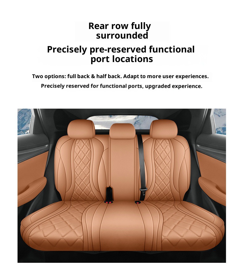 New Model Special Car Hiace 07Ev Nappa Leather Four-Season Left-Hand Drive Overseas Right-Hand Drive Seat Cover Cross-Border Full-Cover Car Seat Cushion