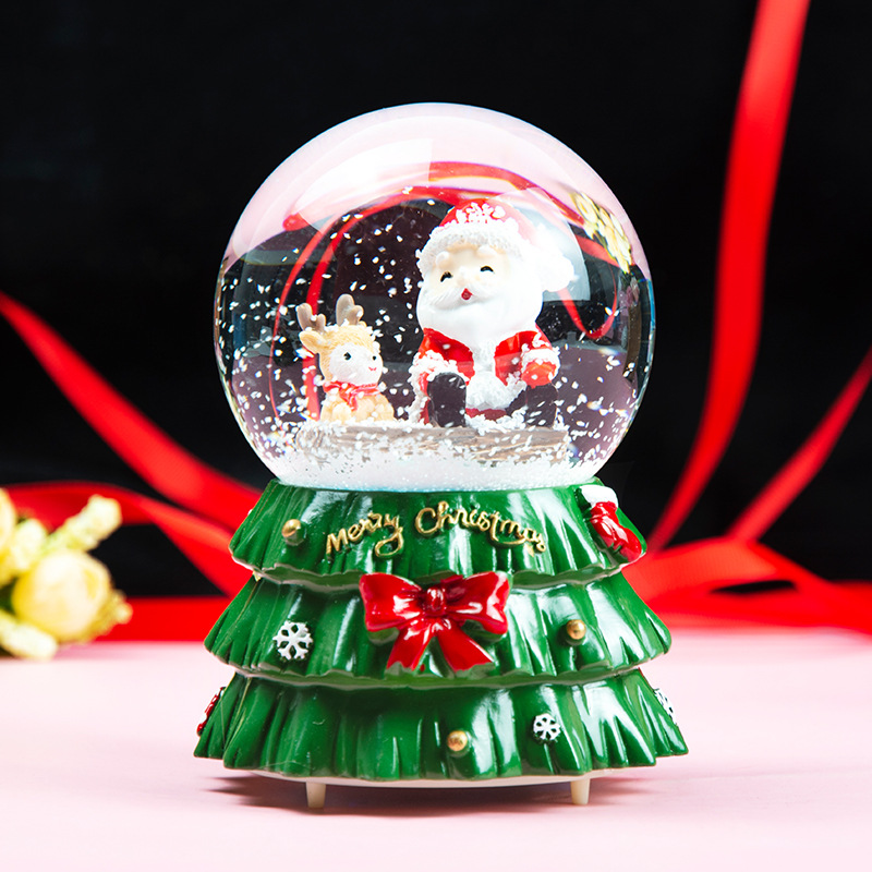 600g Weight Music Box Home Textiles & Decor Type 1 Piece Quantity Daily Occasion Resin Material Christmas Festival Santa Claus Pattern Fashion Style Christmas Fashion Santa Claus Resin Daily Party Supplies Decorations 1 Piece 6