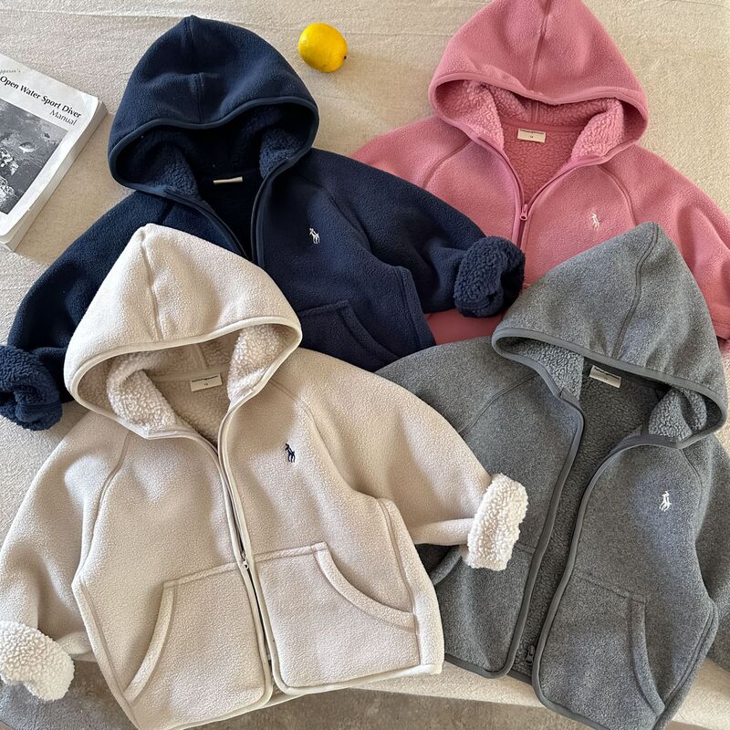 童装新款儿童秋冬衣服男童加绒连帽外套韩版宝宝外穿上衣保暖帅气|undefined