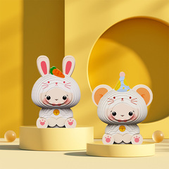 3D Jigsaw Puzzles for Kids - DIY Handmade Naked Eye 3D Paper Puzzle - Chinese New Year Dragon Decorative Puzzle