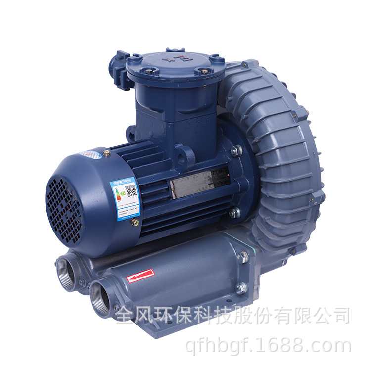 源头风机厂家供应高负压大流量变频防爆环形气泵大吸力工业风机