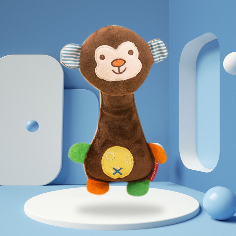 Perro molar resistente a la mordedura de juguete de peluche perros medianos y pequeños acompañan el sonido de entrenamiento interactivo para mascotas Suministros de muñecas de peluche