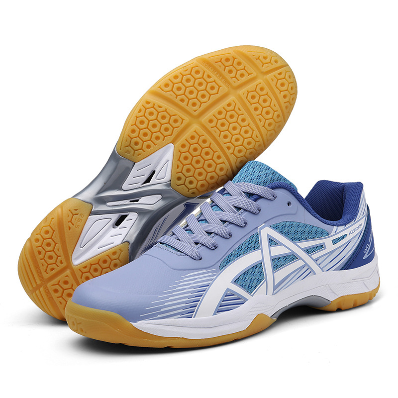 Nuevos zapatos de tenis de mesa transfronterizos primavera y otoño ventilados tenis antideslizante amortiguador zapatos de bádminton de estudiantes de secundaria juveniles