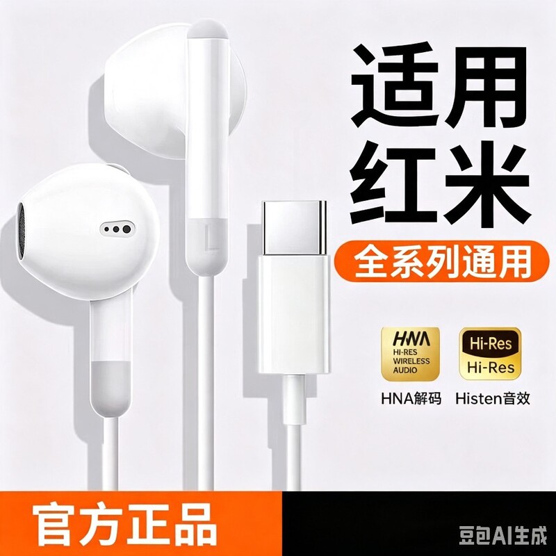 Wired Headphones Are Suitable for Redmi K70 Headphones K50/K60Pro/40/K80 Wired Typec Mobile Phones 696 Wired Headphones Are Suitable for Redmi K70 Headphones K50/K60Pro/40/K80 Wired Typec Mobile Phones 696