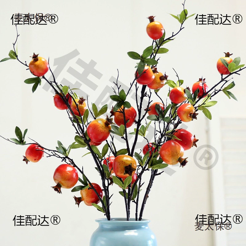Цветок гранатовая мякоть фруктовое украшение праздничные желанные украшения гостиная обеденный стол вход хурма искусственные цветочные ветви Metabo