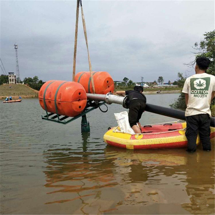 长江环浚1号直径500排泥管线自浮式浮桶 水上支撑管件浮漂