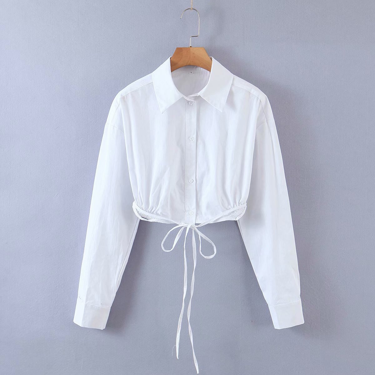 Wholesale White Strap Short Shirt display picture 1