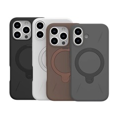 アップル16promax携帯電話ケース適用肌感iphone16新型回転磁気吸引スタンドケース現物卸売り