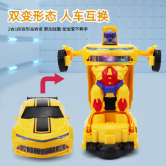 玩具网红爆款2025炫酷变形车玩具车自动变形机器人万向灯光音乐男