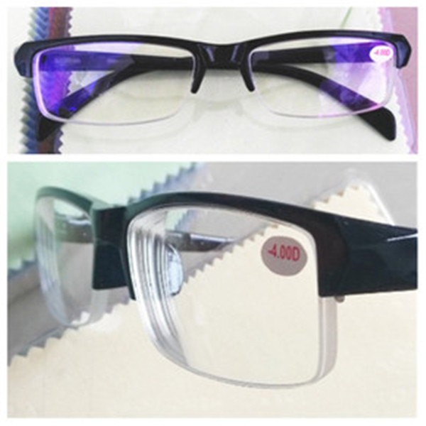 2024學生潮女近視鏡厚邊平光眼鏡工廠直銷男女成品近視眼鏡 藍膜