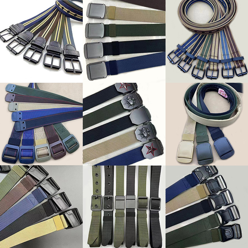 New Style Imitation Nylon Men's Belts Wholesale Student Jeans Canvas Belts Street Vendor Welfare Gifts Source Manufacturer New Style Imitation Nylon Men's Belts Wholesale Student Jeans Canvas Belts Street Vendor Welfare Gifts Source Manufacturer