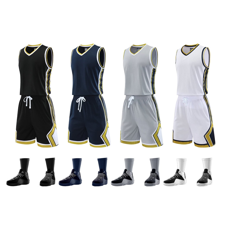 New Basketball Suit Men's and Women's Set z Team Uniform Student Competition Training Basketball Suit Parent-Child Printing Sports Vest