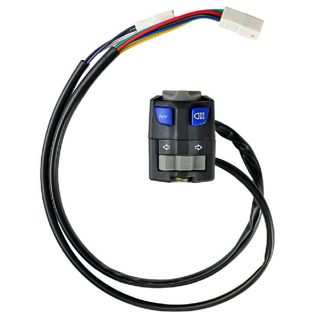 Motorcycle Modified Universal Accessories Left Side with Steering Handlebar Switch Direction Left and Right Light Button Flameout Horn