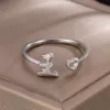 W1: Wang Single Silver Ring - Other surnames to consult customer service