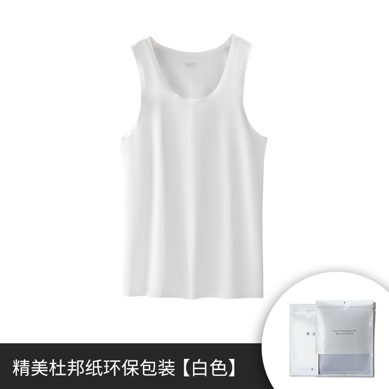 Nuevo chaleco de hombre modal de algodón transfronterizo sin mangas camiseta de chaleco deportivo fitness sin costuras chaleco de fondo en stock