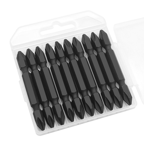 Cross bit set electric drill double-head screwdriver head industrial super-hard strong magnetic beater plus magnetic ring powerful p head