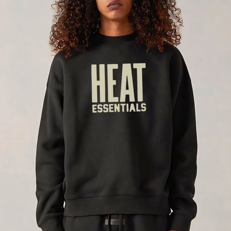 Fog Essentials Hhh American-Style Trendy Brand Team Autumn and Winter Fleece-Lined Casual Loose Crewneck Sweatshirt for Men Fog Essentials Hhh American-Style Trendy Brand Team Autumn and Winter Fleece-Lined Casual Loose Crewneck Sweatshirt for Men