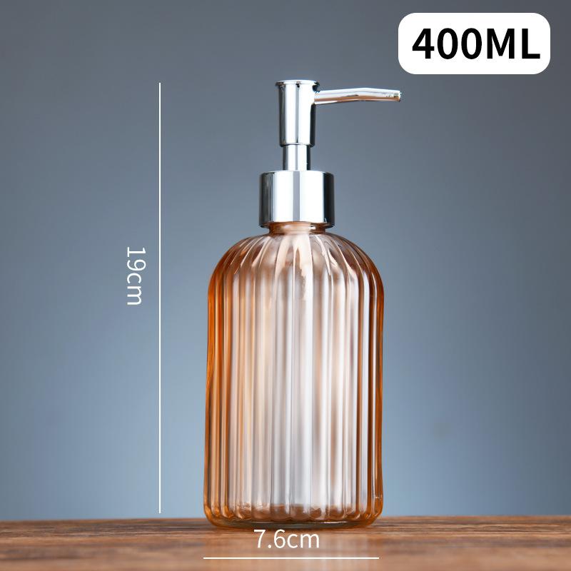 Botellas de vidrio para jabón y champú