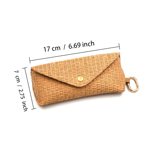 Scratch-resistant and wear-resistant PU leather sunglasses case for men and women, foldable sunglasses storage bag, suitable for business and casual light travel.