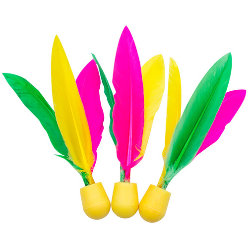 Badminton racket three hair ball high bounce big head shuttlecock racket rainbow ball shuttlecock Oxford ball