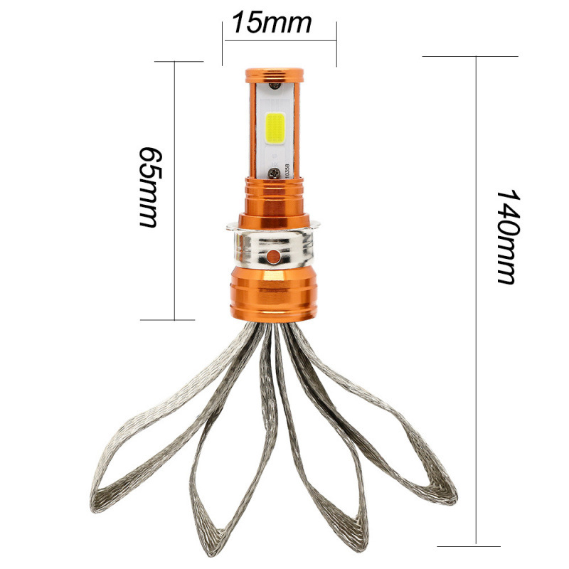 Motocicleta LED H4 mandril 8V-80V dos lados de la motocicleta general nuevo tipo de luz LED delanteros