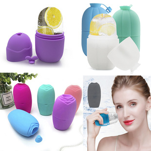 ice Mold Rose Face ice Compress ice roller Massage ice Compress roller Beauty Makeup Silicone Face ice Compress