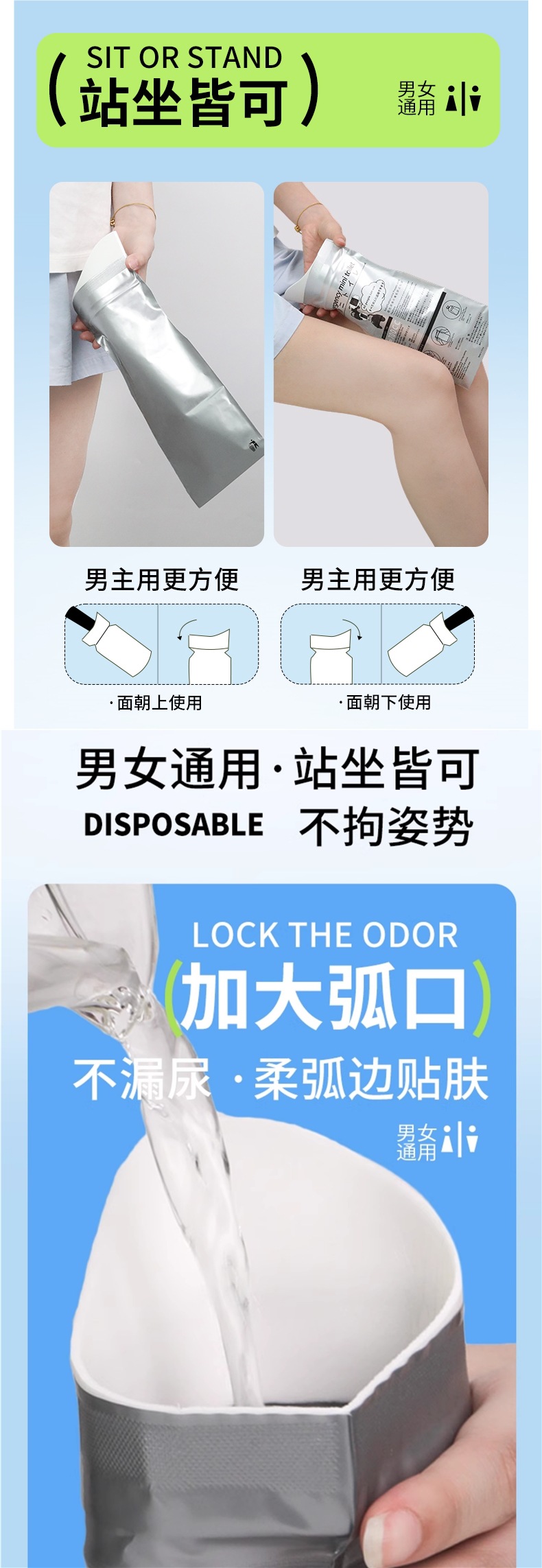 Emergency Urine Bag Portable Car-Mounted Convenient Girls and Kidsren's Toilet Disposable Urine Bag Urinal Car-Mounted Urinal Artifact