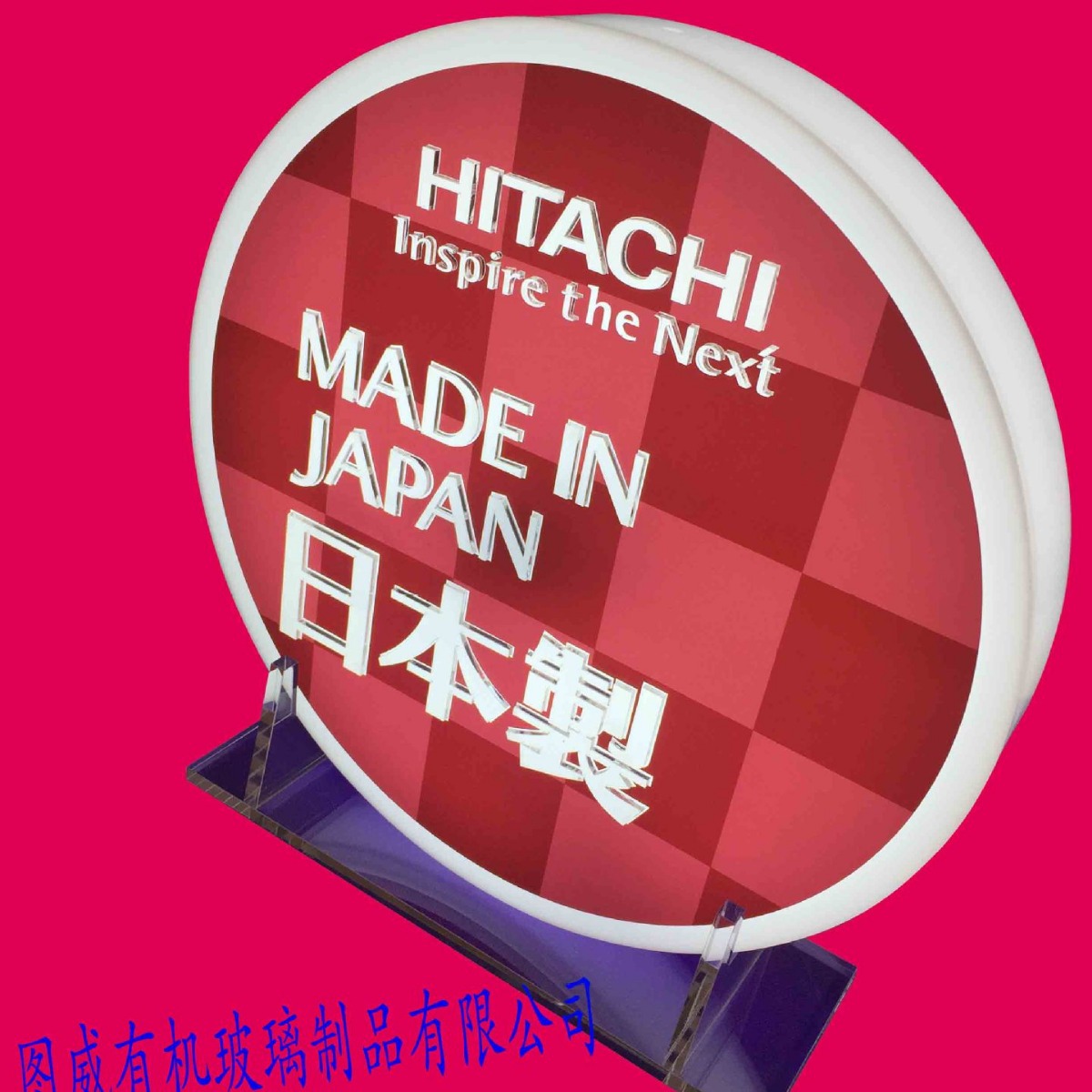 展示用品亚克力发光LED灯箱商场新款圆形薄型广告牌灯箱店铺招牌