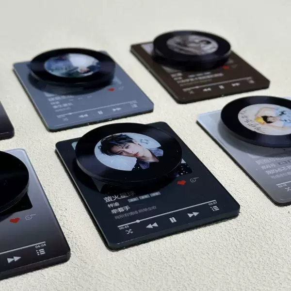 Rotating Nfc Fridge Magnet Vinyl Record Cd Small Gift Creative Concert Fan Merchandise Mini Custom-Made