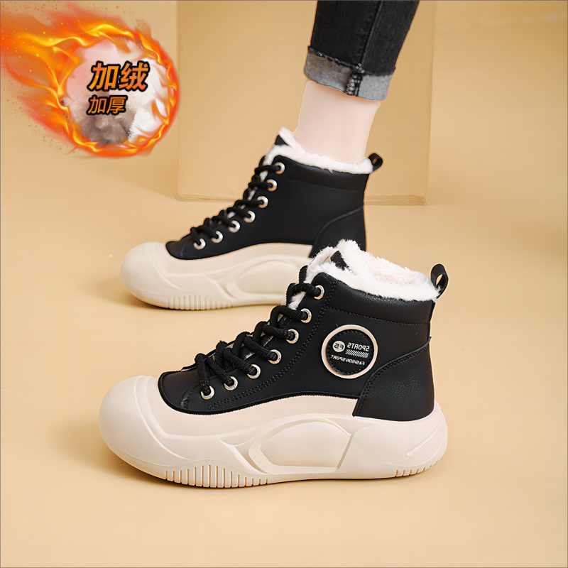 Тёплые низкие ботинки (Martens) — шнуровка, массивная подошва, размеры 35–40