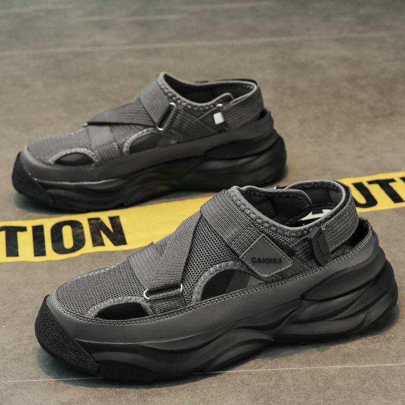 Мужские летние спортивные сандалии на мягкой подошве, для вождения, работы, отдыха на пляже и прогулок.