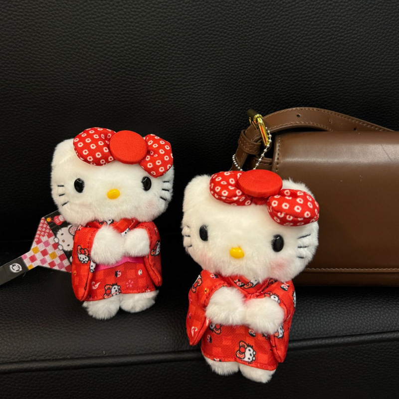 新しいハローキティかわいい人形サイド座りハローキティキティバッグペンダントペンダント人形人形ペンダント|undefined