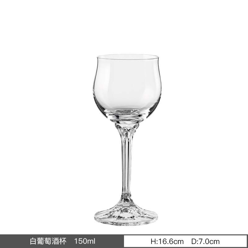 Importación checa sin plomo cristal taza de pie alto fábrica personalizada LOGO restaurante doméstico hotel al por mayor personalizado