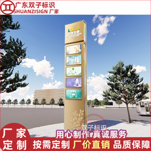 户外精神堡垒商场导视牌定制厂家LED发光广告牌精神堡垒立牌灯箱