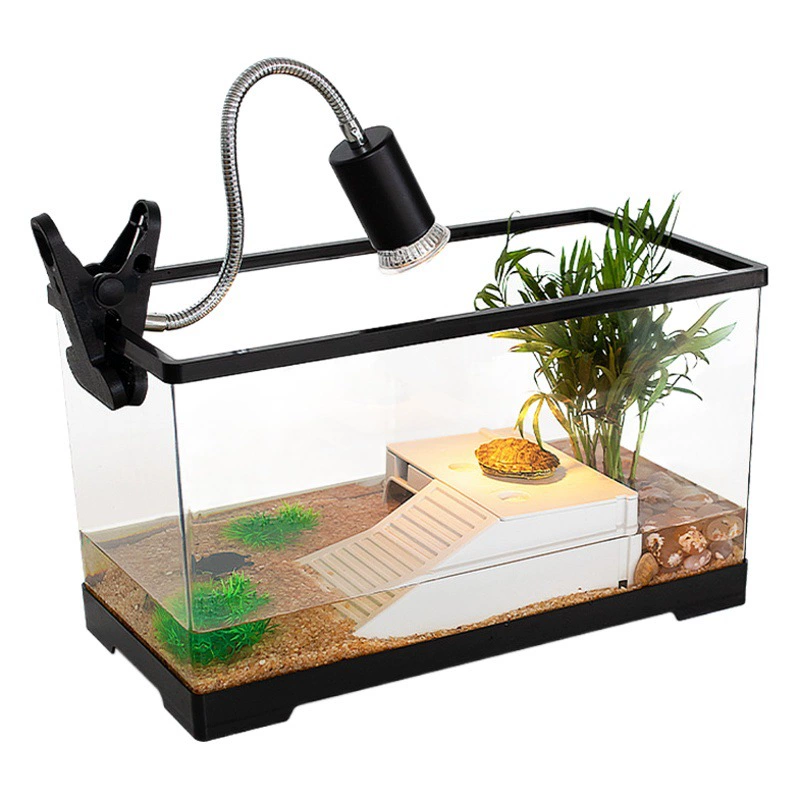 Танк с черепахой Бытовой стол для скалолазания Эко-акриловая пластиковая коробка для кормления Ландшафтный дизайн Циркуляция воды Небольшой аквариум для гостиной