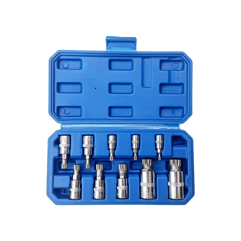 Llave de tubo de doce puntas, llave rápida de 12 puntas, punta torx en forma de estrella, destornillador de ranura, herramienta integrada.