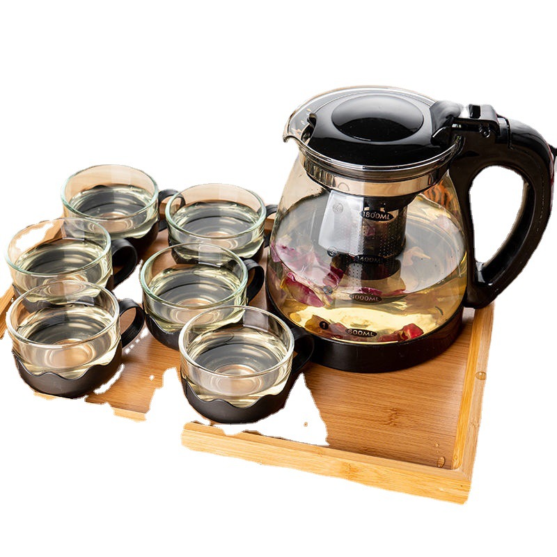Buy quality Large Glass Teapot Kung Fu Teapot Household Kettle Single Pot Heatresistant Filter
