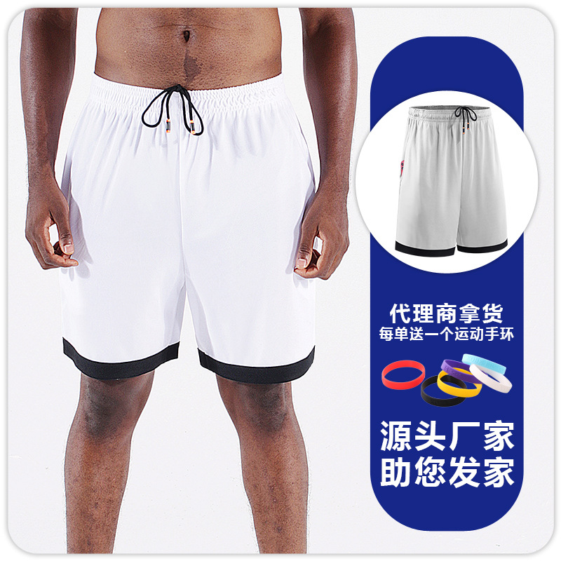 Pantalones de Baloncesto de los hombres sueltos sobre la rodilla de cinco puntos pantalones casuales americanos de secado rápido correr pantalones de entrenamiento deportivo pantalones cortos deportivos
